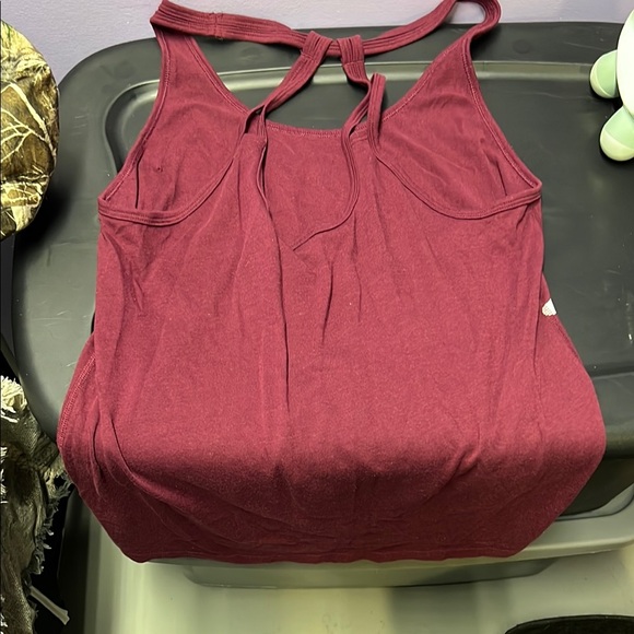 PINK Victoria's Secret Maroon Women's Tank Top - Picture 3 of 3